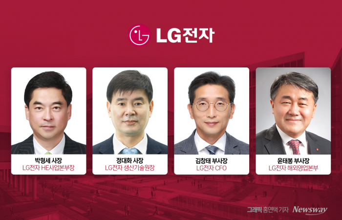 LG전자, 박형세·정대화 사장 승진···중·장기 경쟁력 강화 초점(종합) 기사의 사진