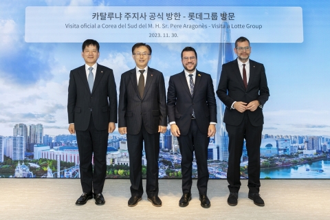 롯데에너지머티리얼즈, 스페인 카탈루냐 주지사에 '인허가 간소화' 요청