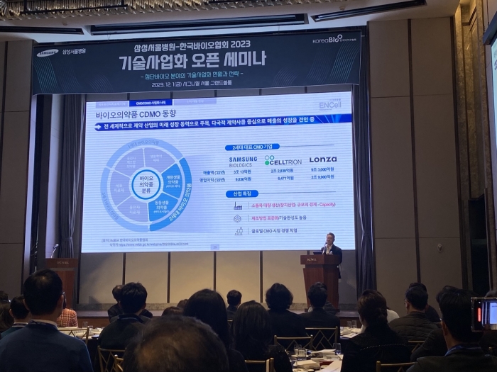장종욱 이엔셀 대표는 2세대 바이오의약품이 항체의약품과 CGT와 같은 3세대 바이오의약품은 다른 분야이기 때문에 각 CDMO기업들의 경쟁 포인트가 다를 수 있다고 설명했다. 사진=유수인 기자