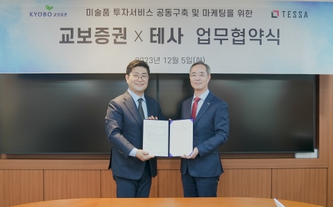교보증권-테사, 토큰증권 사업 상호협력 위한 MOU 체결