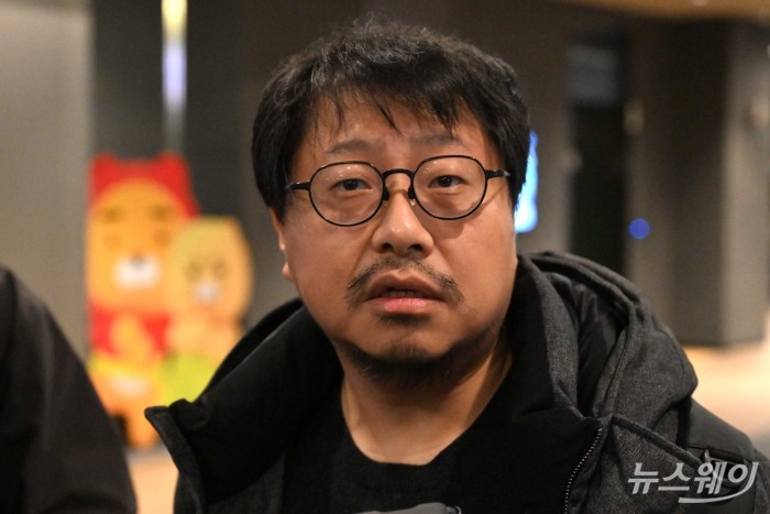 카카오 노조가 지난 8일 카카오 준법과신뢰위원회 회의에서 논의한 내용을 공개했다. 사진은 지난달 비상경영회의 당시 서승욱 지회장. 사진=강민석 기자 kms@newsway.co.kr