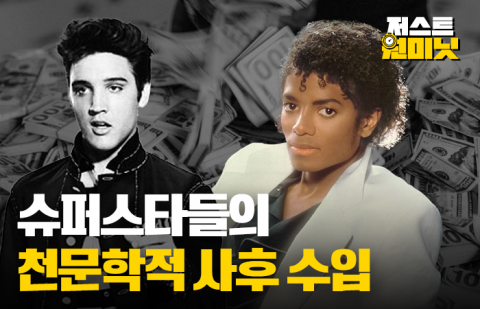 지지 않는 '별'···사후 수입 많은 슈퍼스타 톱 10