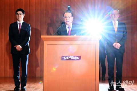 '태영건설 워크아웃' 관련 입장 밝히는 윤세영 창업회장