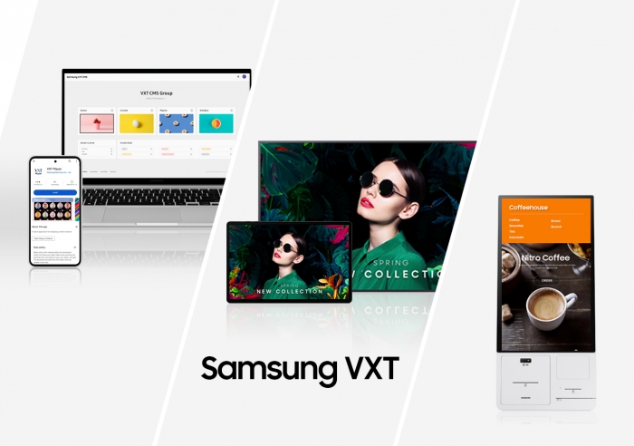 차세대 사이니지 통합 운영 플랫폼 '삼성 VXT' 소개 이미지. 사진=삼성전자 제공