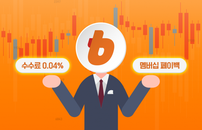 빗썸이 국내 가상자산 거래소 중 가장 낮은 수수료율(0.04%)을 도입한다. 그래픽=이찬희 기자