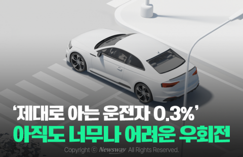 '제대로 아는 운전자 0.3%' 아직도 너무나 어려운 우회전