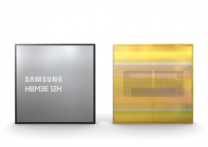 업계 최초 36GB HBM3E 12H D램. 사진=삼성전자 제공