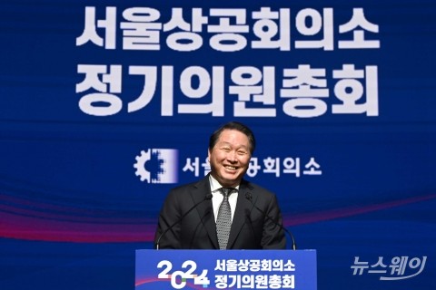 최태원 대한상의 회장, 임기 3년 더···&quot;기업 파괴적 혁신 지원할 것&quot;