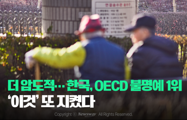 한국, OECD 불명예 1위 '이것' 또 지켰다