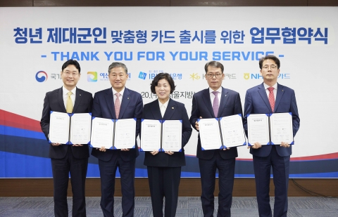 기업은행-국가보훈부, 청년 제대군인 맞춤형 카드 개발