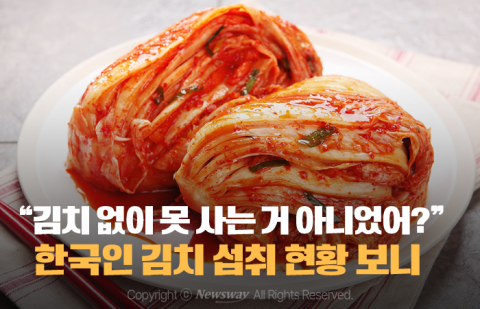 &quot;김치 없이 못 사는 거 아니었어?&quot; 한국인 김치 섭취 현황 보니
