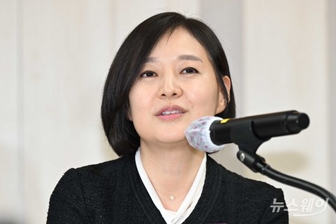 발언하는 임주현 한미사이언스 사장