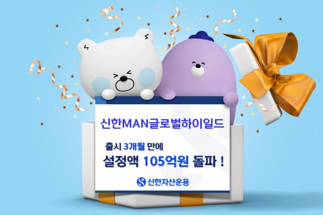 신한자산운용, '신한MAN글로벌하이일드펀드' 출시 3개월 만 설정액 105억원 돌파