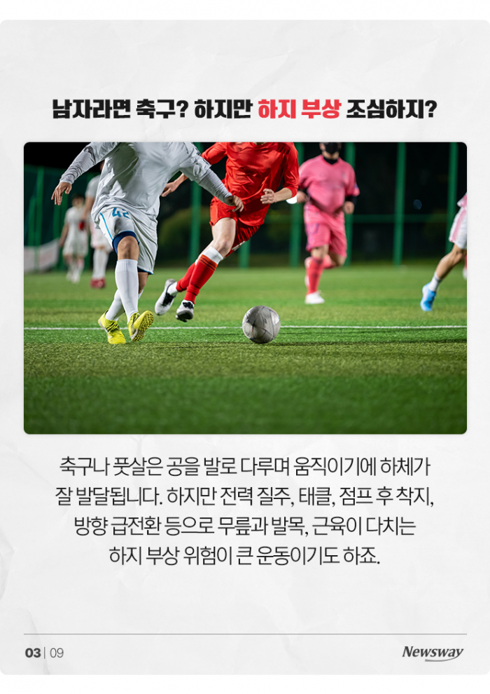 스포츠 동호회 전성시대···남녀가 잘 다치는 부위 따로 있다? 기사의 사진