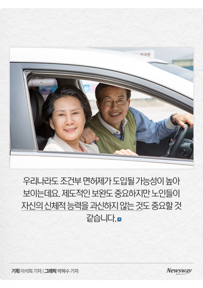 '도로 위 시한폭탄' 노인 운전자···대책은 조건부 면허? 기사의 사진