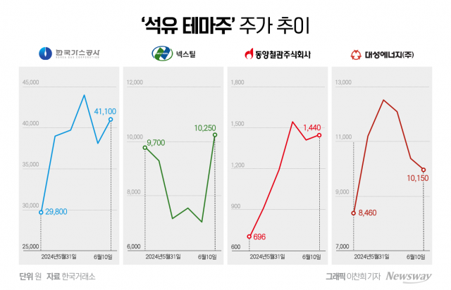 '석유 테마주' 급등락 롤러코스터···개미 '투자주의보'