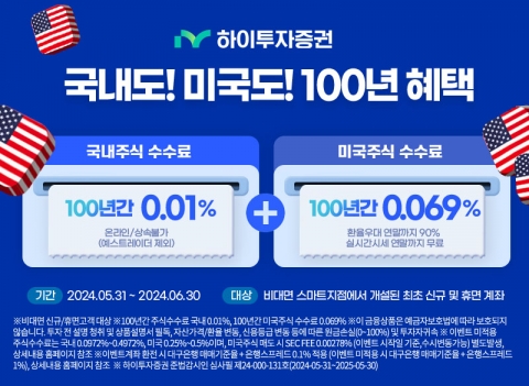 하이투자증권, 비대면 신규·휴면 고객 주식거래 이벤트