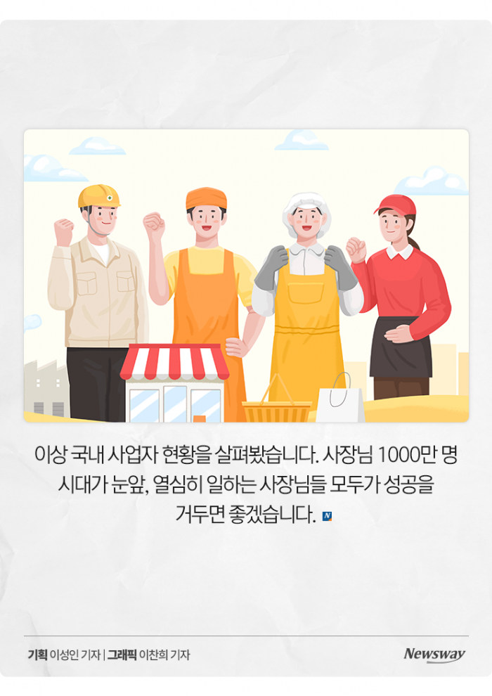 '사장님 1000만 명' 시대 코앞···가장 많은 업종은? 기사의 사진