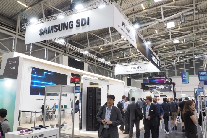 지난해 인터배터리 2023에 참가한 삼성SDI 부스 모습. 사진=한국배터리산업협회 제공