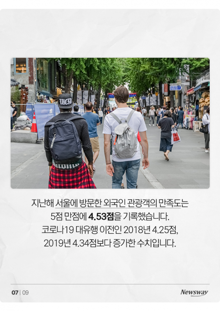 서울 오면 6일 체류하는 외국인들, 돈은 얼마나 쓸까? 기사의 사진