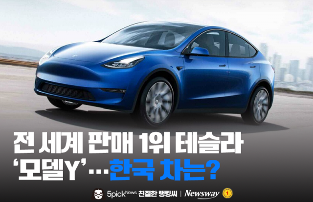 전 세계 판매 1위 테슬라 '모델Y'···한국 차는?