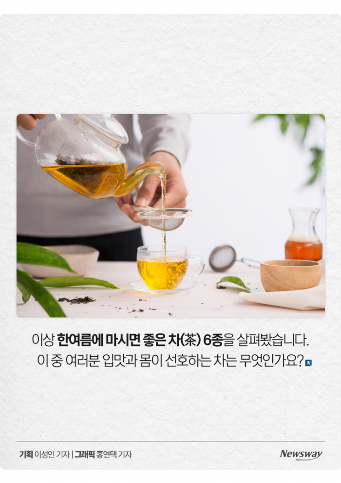 역대급 폭염 나와! '한여름에 마시면 좋은 차(茶)' 6선 기사의 사진