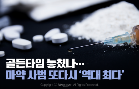 골든타임 놓쳤나···마약 사범 또다시 '역대 최다'