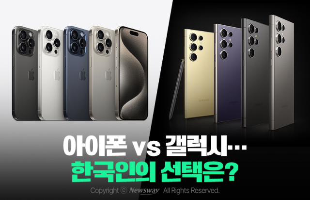 아이폰 vs 갤럭시···한국인의 선택은?