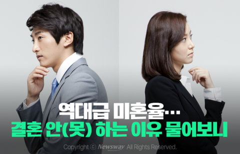 역대급 미혼율···결혼 안(못) 하는 이유 물어보니