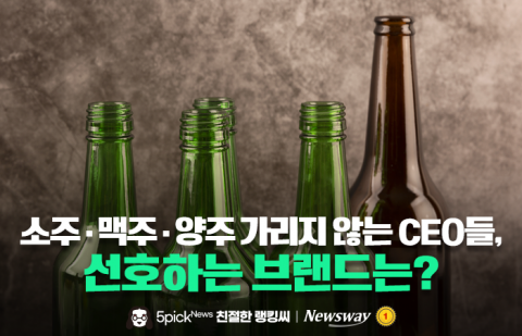 소주·맥주·양주 가리지 않는 CEO들, 선호하는 브랜드는?