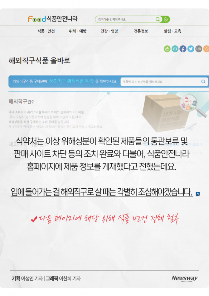 먹으면 살 빠진대서 직구했더니···발암가능 물질 있었다 기사의 사진