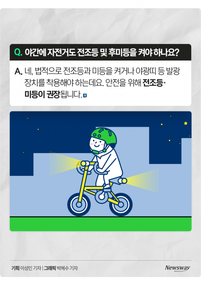 자전거도 좌회전이 되나요? 기사의 사진