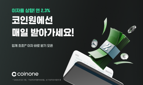 코인원, 예치금 이용료 지급 고객 누적 4만6000명 돌파