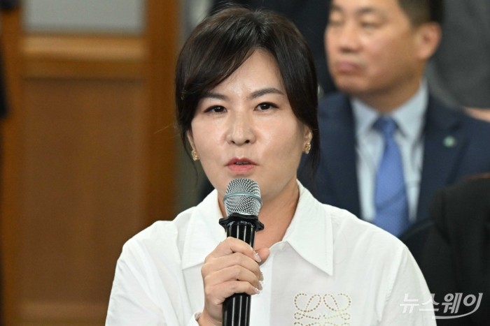 박수인 와일리 대표가 19일 오후 서울 중구 전국은행연합회에서 열린 '중소기업 재직자 우대 저축공제' 업무협약식에서 소감을 전하고 있다. 사진=강민석 기자 kms@newsway.co.kr