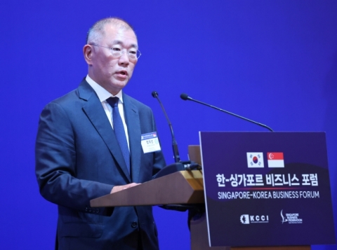 정의선 &quot;한-싱가포르, 혁신 정신 공유로 지속가능한 미래 열자&quot;