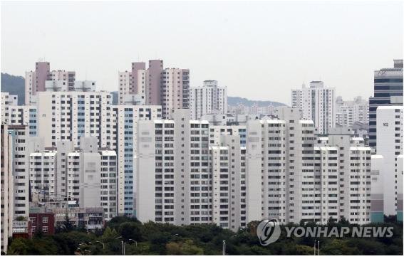 경기 성남시 분당구 일대 아파트 단지의 모습.(사진=연합뉴스)