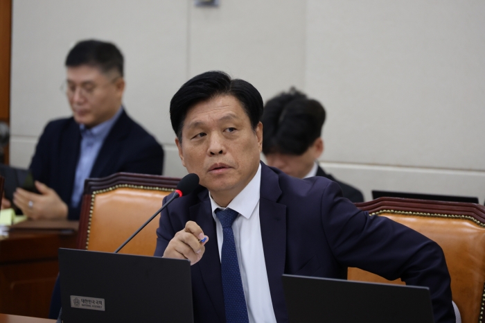 국회 정무위 소속 조승래 의원이 10일 열린 금융위원회 국정감사에서 발언하고 있다. 사진=조승래 의원실 제공
