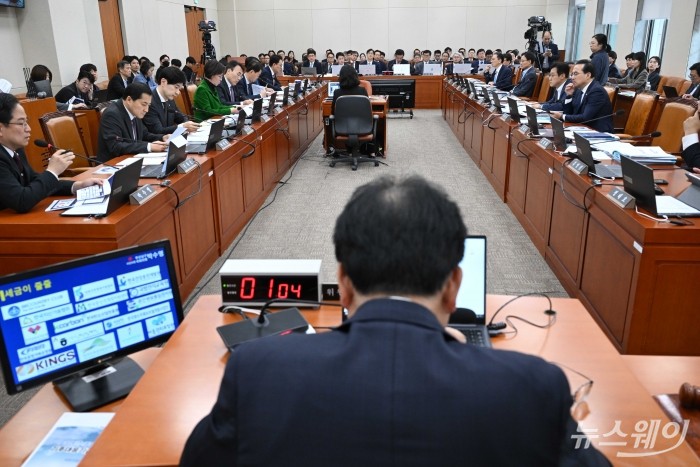 기획재정부·한국은행·한국수출입은행·한국조폐공사·한국투자공사·한국재정정보원·한국원산지정보원·한국통계정보원에 대한 2024년도 종합국정감사가 29일 오후 서울 여의도 국회 기획재정위원회에서 열리고 있다. 사진=강민석 기자 kms@newsway.co.kr