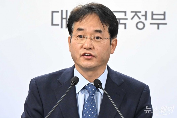 이동환 고양시장이 5일 오전 서울 종로구 정부서울청사에서 열린 '2024년 신규 공공택지 추진계획'에서 발표를 하고 있다. 사진=강민석 기자 kms@newsway.co.kr