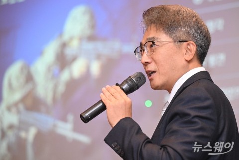 'Next Generation SOC 3.0' 발표하는 김병무 SK쉴더스 부사장