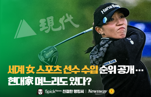 세계 女 스포츠 선수 수입 순위 공개···현대家 며느리도 있다?