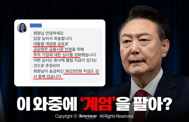 이 와중에 '계엄'을 팔아?