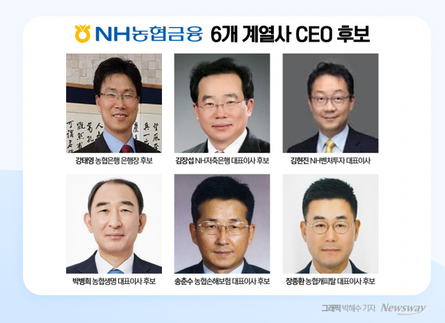 농협금융, 6개 계열사 CEO 후보 확정···은행장에 강태영 부사장