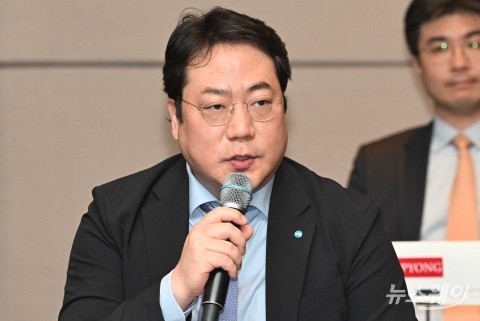 인사말 전하는 최승재 우리자산운용 대표