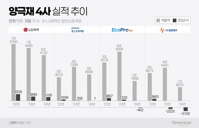 K양극재, 지난해 줄줄이 뒷걸음···올해는 위기극복 '방점'(종합2) 기사의 사진