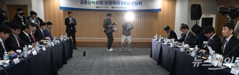 보험회사 대표들 만난 이복현 금감원장