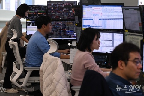 코스피 2643.13 상승 마감으로 분주한 딜링룸