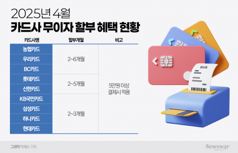 &quot;업황 어렵다는데&quot;···무이자 할부 기간 확대하는 카드업계
