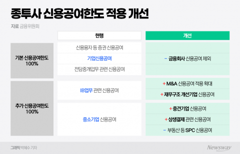기업신용공여 범위 확대로 부동산 쏠림 문제 개선