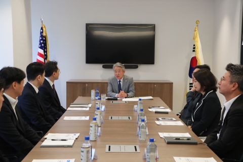 강호동 농협중앙회장, 뉴욕서 농협금융 해외사업 운영현황 점검